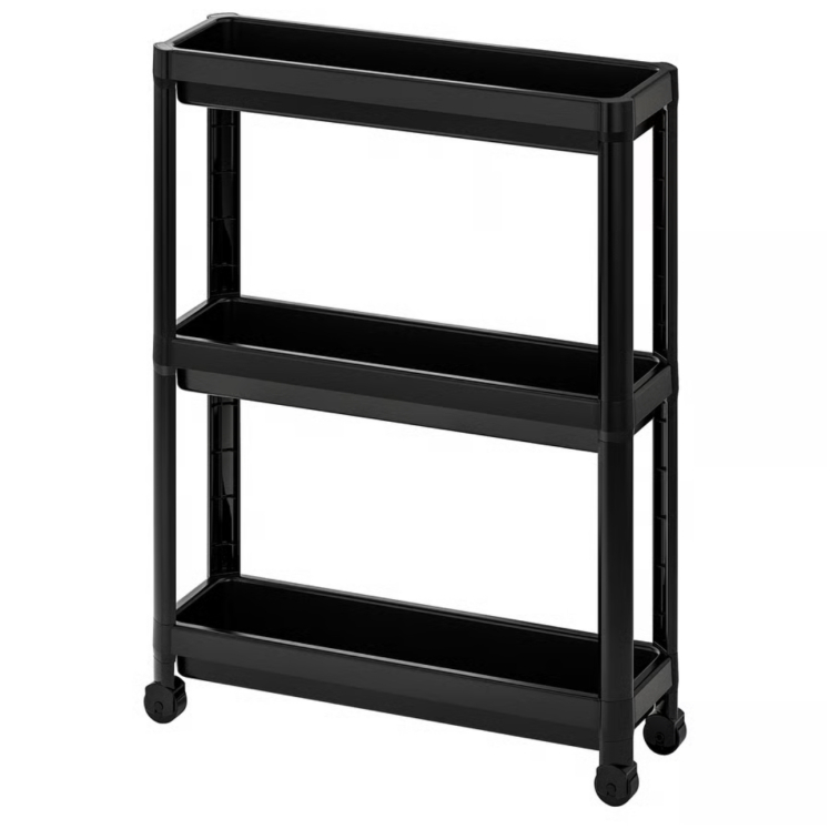 ترولی مشکی ایکیا مدل VESKEN کالا خلیج