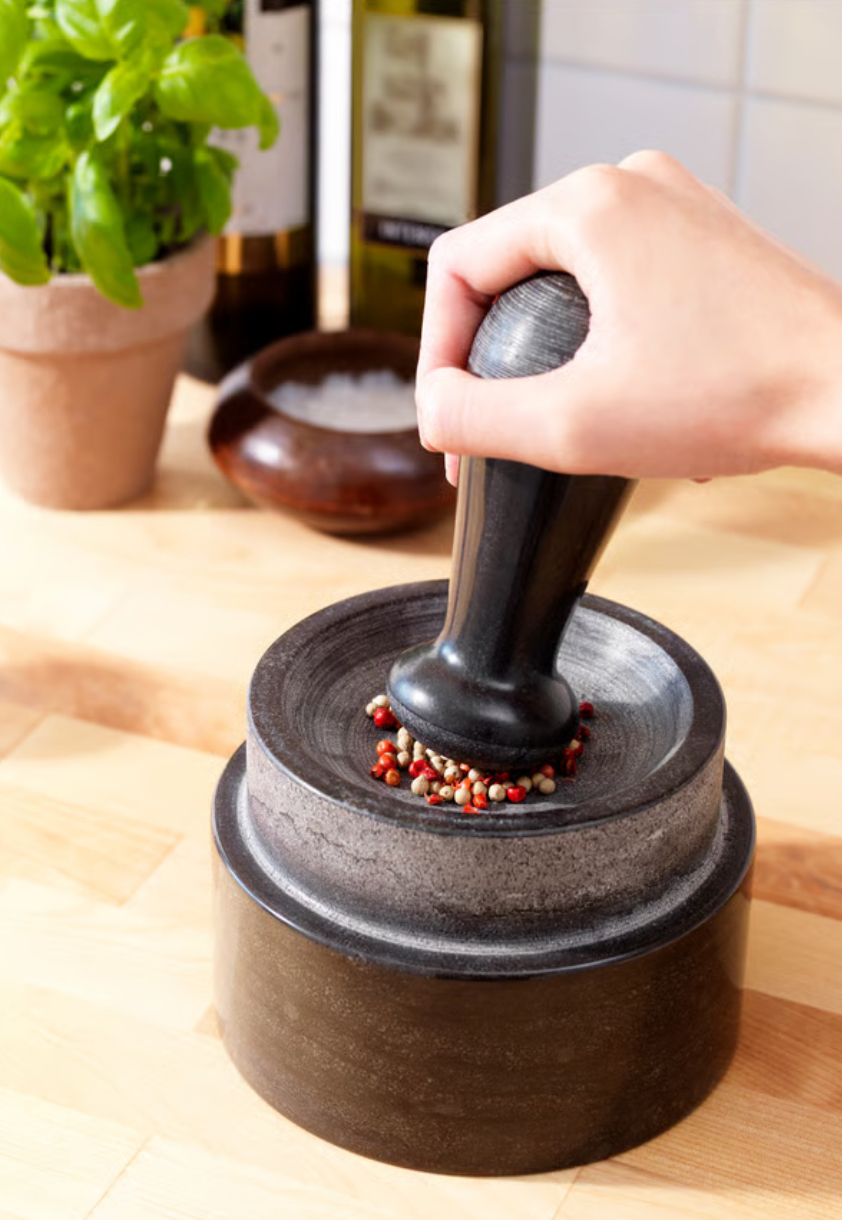 هاون سیاه ایکیا مدل ÄDELSTEN کالا خلیج